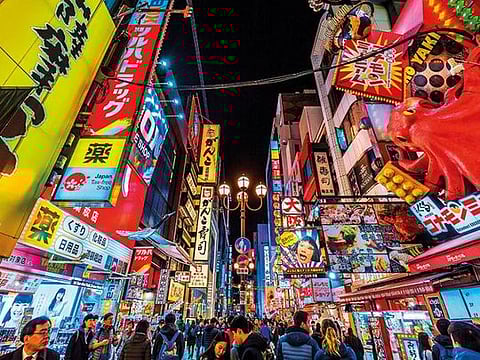 In 2009, 1.7 million tourists visited Osaka. Last year it was up to 11.4 million 