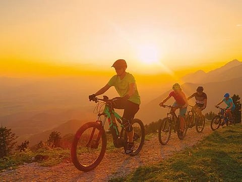 With tourists crowding Lake Bled during the summer months, a bicycle holiday helps avoid the traffic queues 