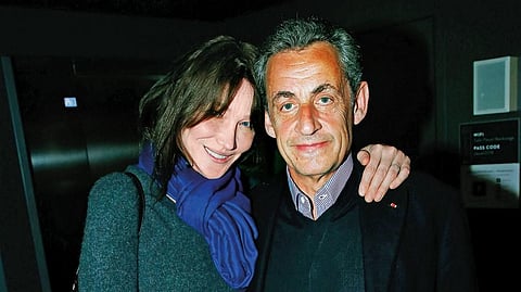 The couple are both in promotional mode: the former French president is flogging the book written in their ‘family home’ on the Cote d’Azur; Carla is talking up her new, self-titled album 