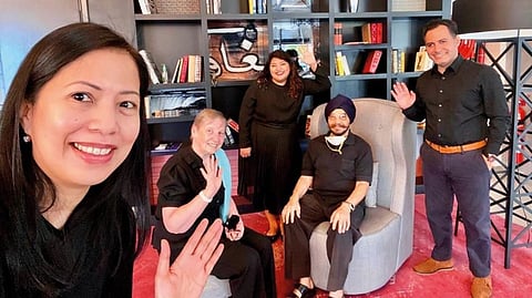 Desiree with other officers of 4-get-me-not, which was founded in 2013 to offer support for Alzheimer’s patients, but now also includes other senior citizens above 60 