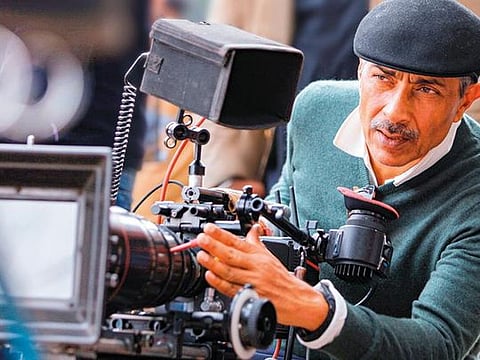 Prakash Jha on the set of Pareeksha, a film that sharply questions the educational system in India 