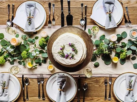 Party table setting ideas