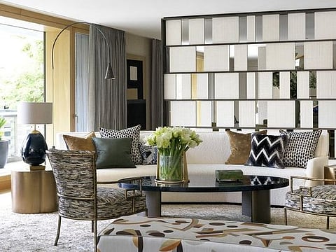 Natalia says designing the living room was a highlight of the project, furnishing and accessorising with ornaments from British craftsmen