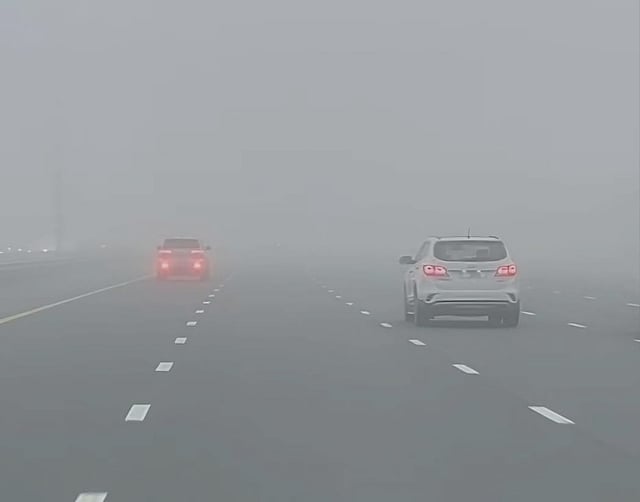 Weather alert: Dense fog covers Abu Dhabi, rain expected in UAE today