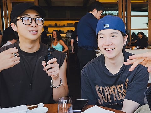 BTS's Suga's first real smile in years lights up LA: Jimin and J
