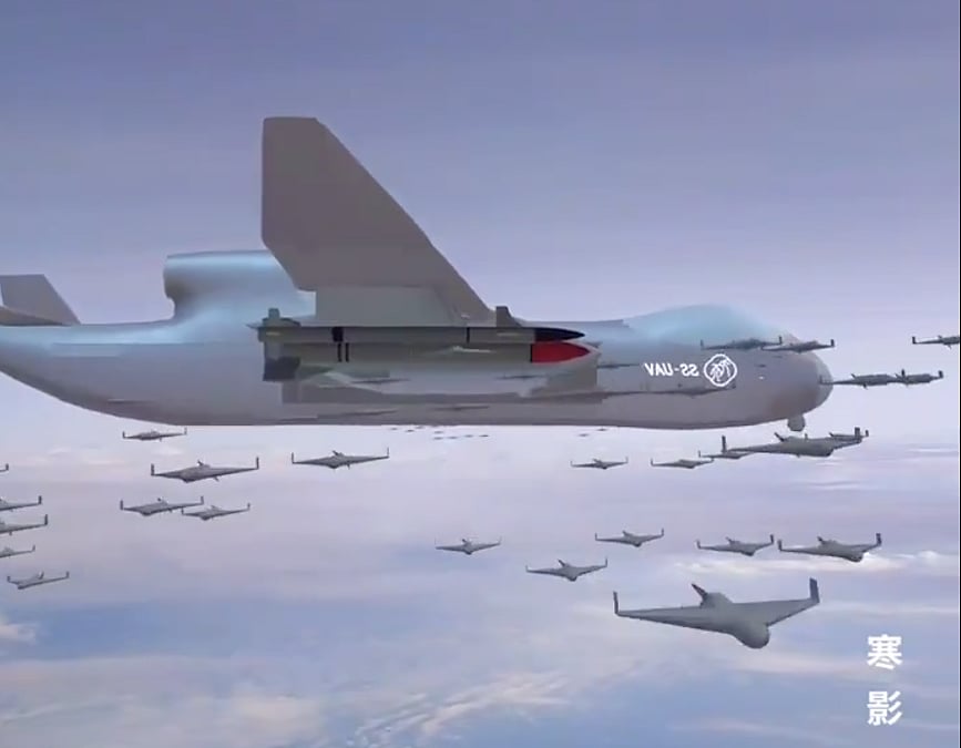 China's sky monster: Giant 'drone carrier' takes first flight