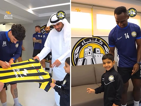 Kalba FC celebrates young fan's loyalty with heartwarming tribute