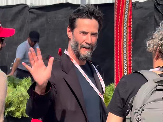 Keanu Reeves Thrills Fans with Surprise Appearance at Bahrain F1 Circuit