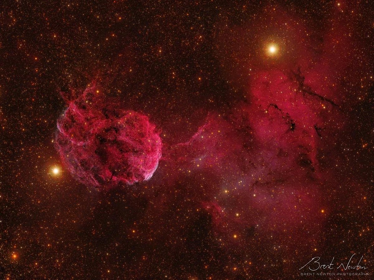 Jellyfish Nebula photographed from Abu Dhabi desert