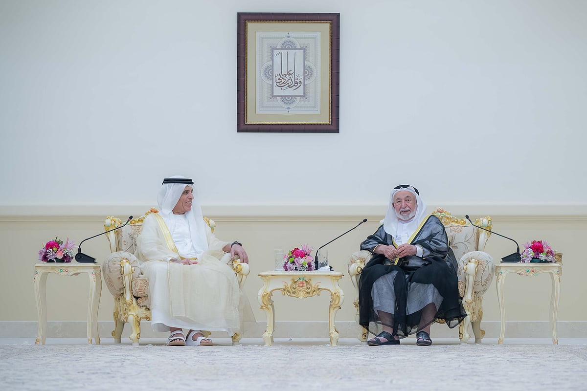 Sharjah Ruler Sheikh Dr Sultan Receives Ras Al Khaimah Ruler Sheikh ...