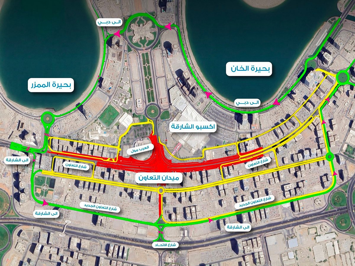 Sharjah RTA Implements Al Taawun Tunnel Traffic Diversions From June 13