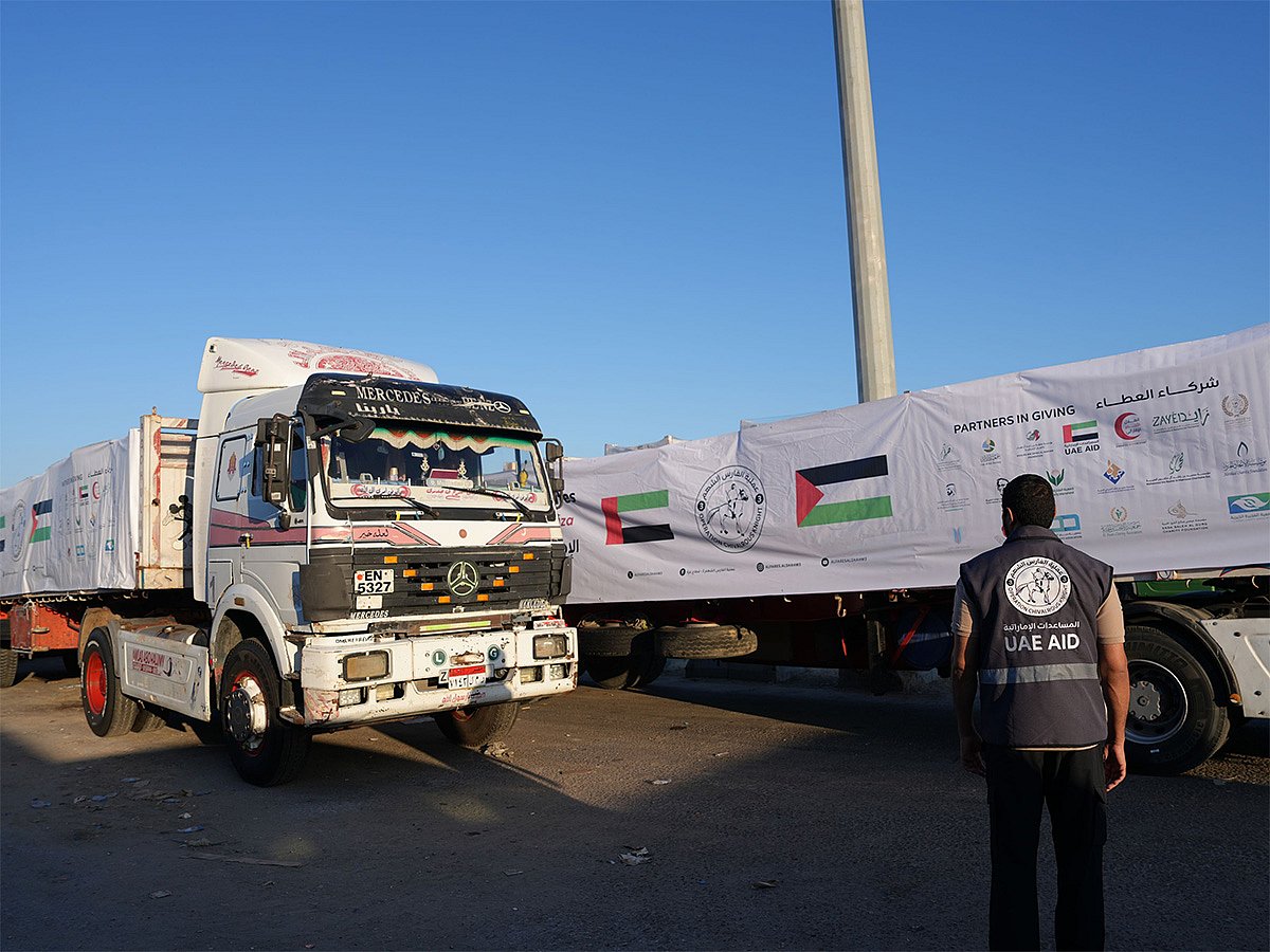 UAE Dispatches 786 Tonnes of Humanitarian Aid to Gaza Strip