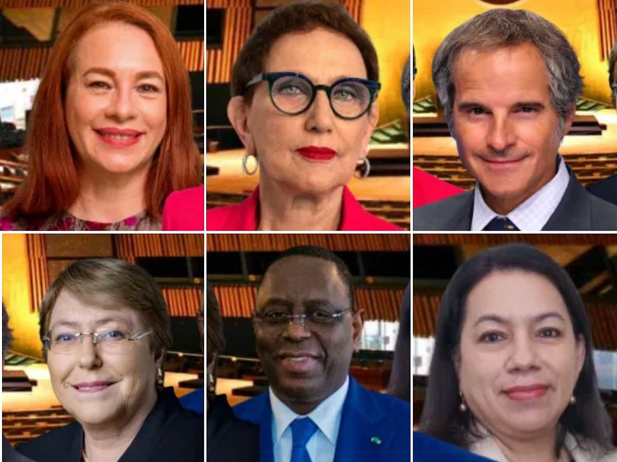 Eight candidates, five women and three men, vie to lead the UN as Grynspan leads first straw poll; Security Council vetoes loom