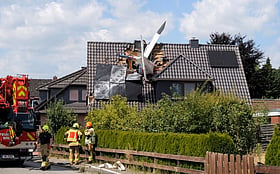 Two killed after small plane crashes into house roof in Germany