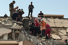 Aftermath of deadly US-Saudi strikes on Iraq captured on camera