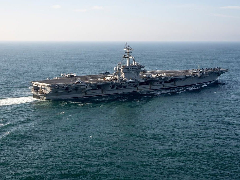 The USS George Washington aircraft carrier