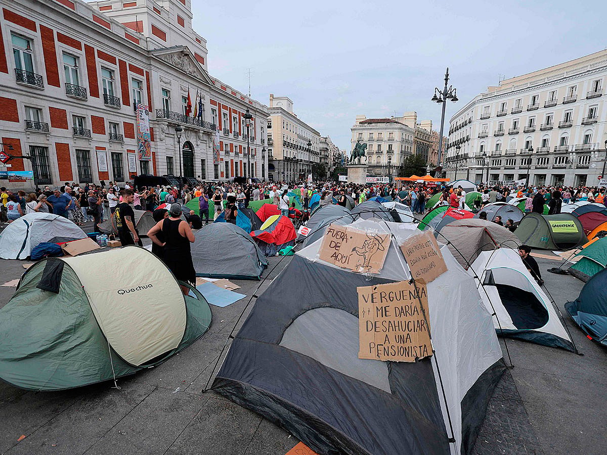 Madrid Protest Camp Grows After 87-Year-Old’s Eviction, Spotlight on ...