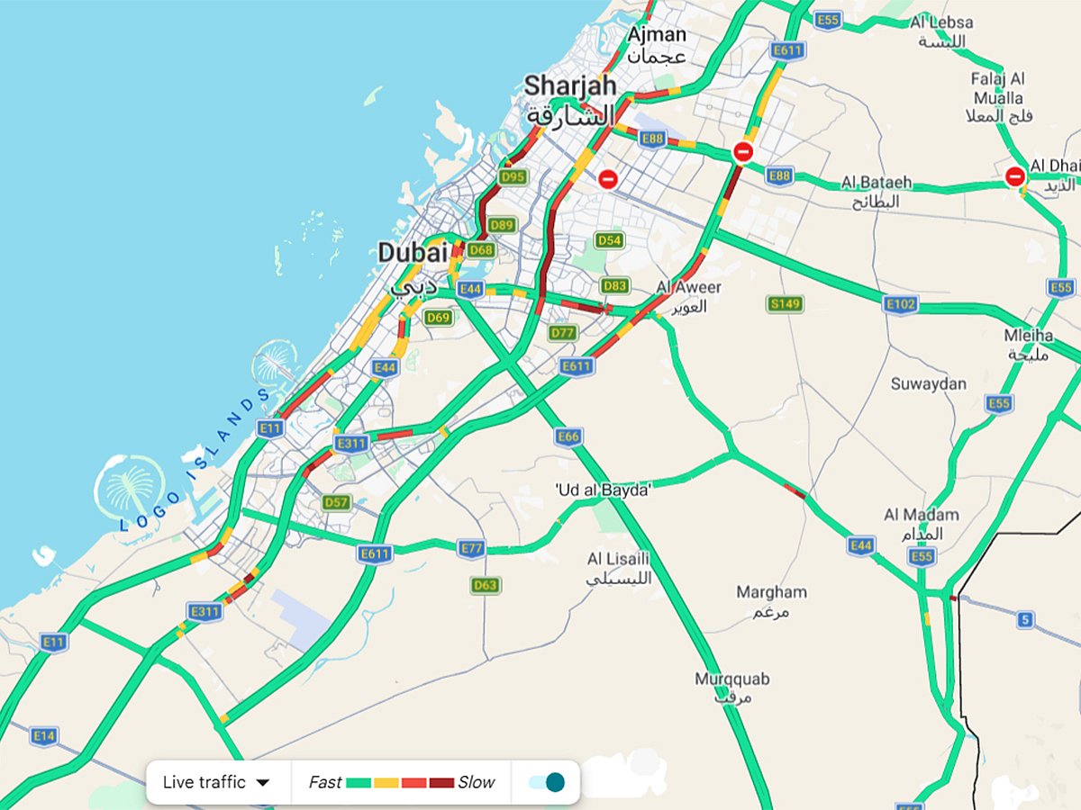 Dubai-Sharjah traffic
