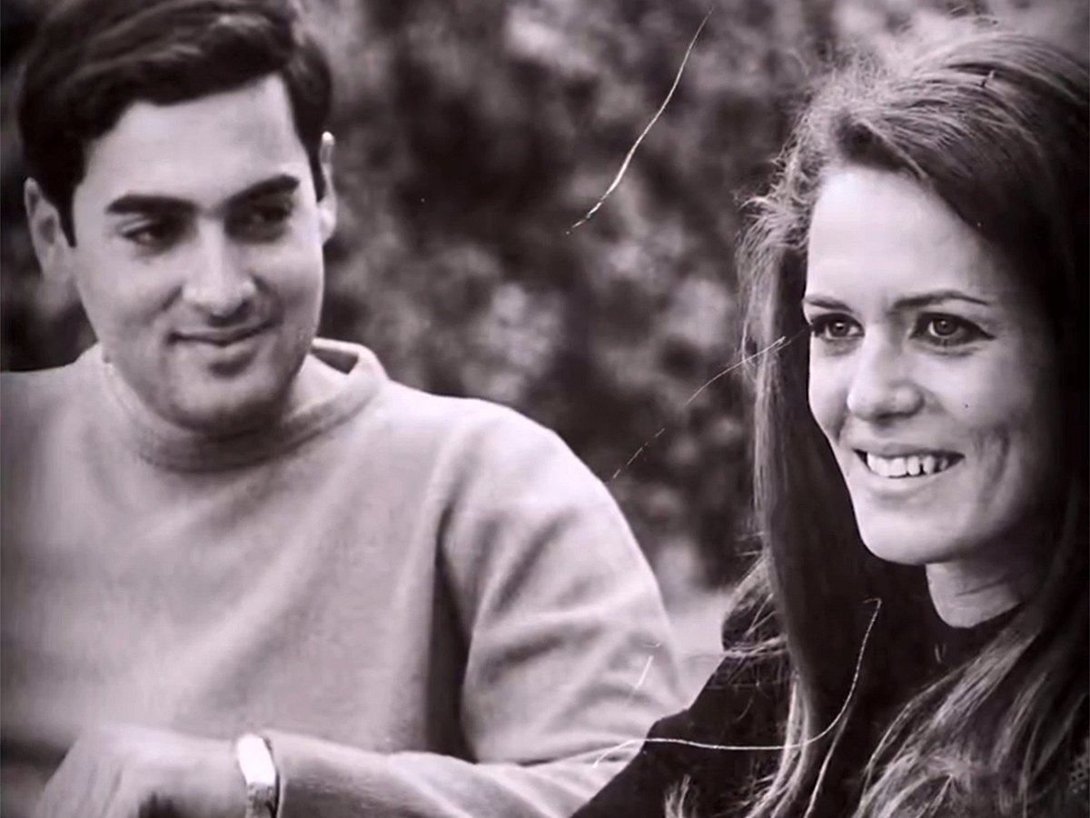 Sonia Gandhi with Rajiv Gandhi