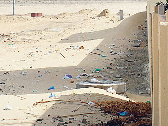 Garbage around Abu Dhabi villas gives a bad impression