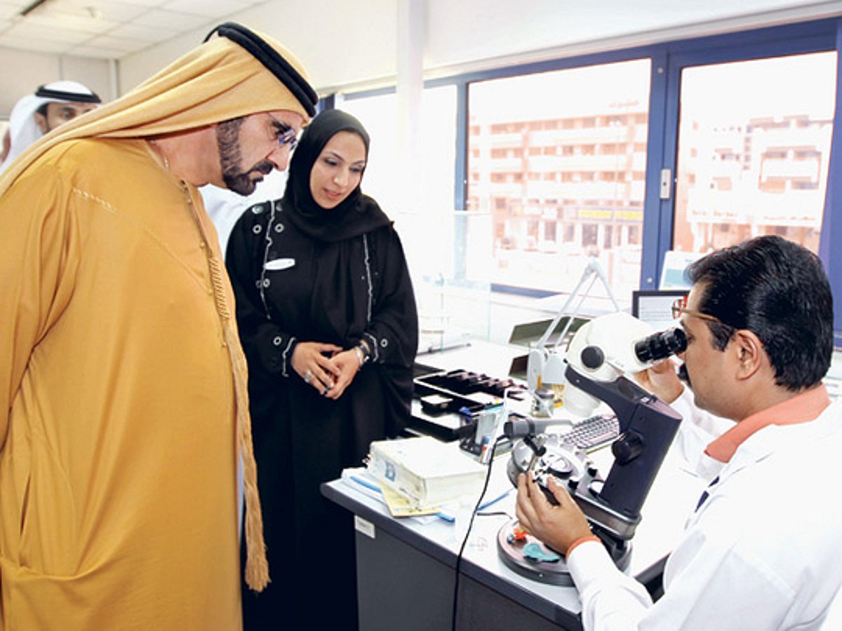 Muhammad Lab Mohammad visits Dubai laboratory