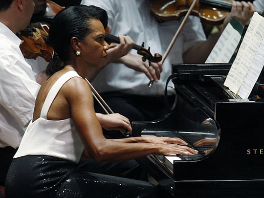 Condoleezza Rice a pianist and golfer