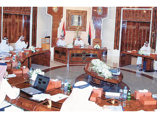 Humaid inaugurates Ajman Executive Council meeting