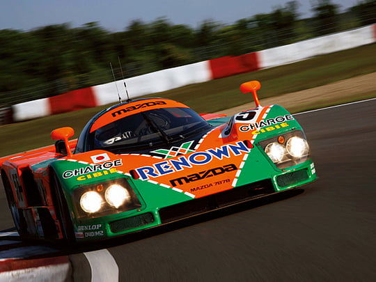 Mazda 787B: Four-rotor motor