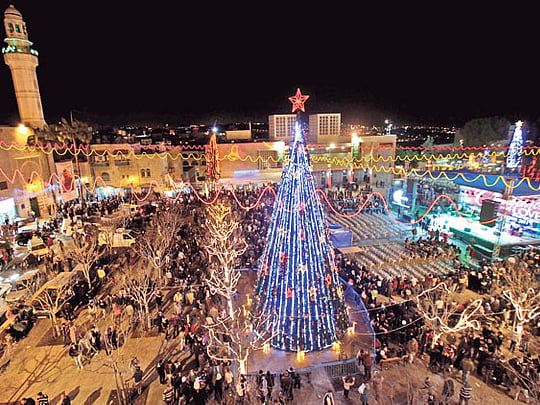 Thousands visit Bethlehem on Christmas Eve