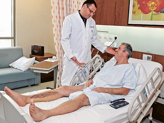 Mortar attack victim flown in for specialised care in Dubai