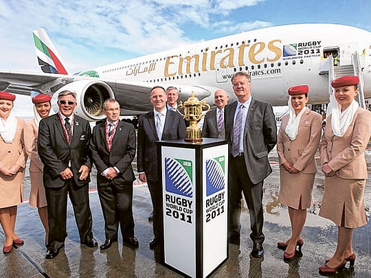 Webb Ellis Cup arrives in Auckland