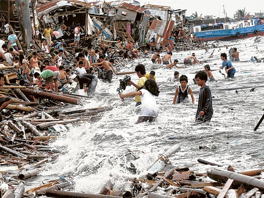 Clean up begins as Nesat moves on