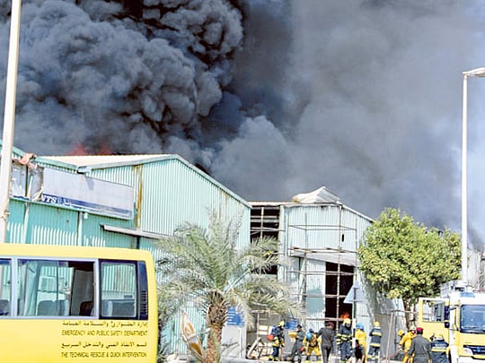 Warehouse fire in Abu Dhabi brought under control