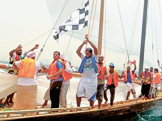 Al Sahel come up trumps at Al Gaffal dhow race