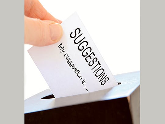 Suggestion box an important tool for SMEs