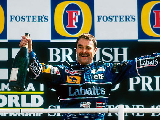Formula 1 racer Nigel Mansell
