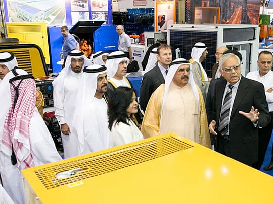 Hamdan inaugurates Middle East Electricity and Solar Middle East show