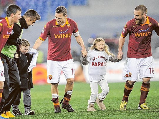 Roma captain Francesco Totti second of Serie A all-time goalscorers