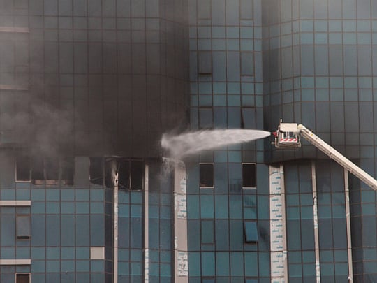 Fire in a Dubai building disrupts Dubai Metro operations