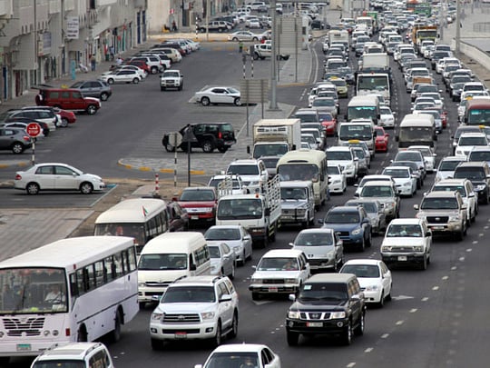 Traffic gridlock hits Abu Dhabi commuters