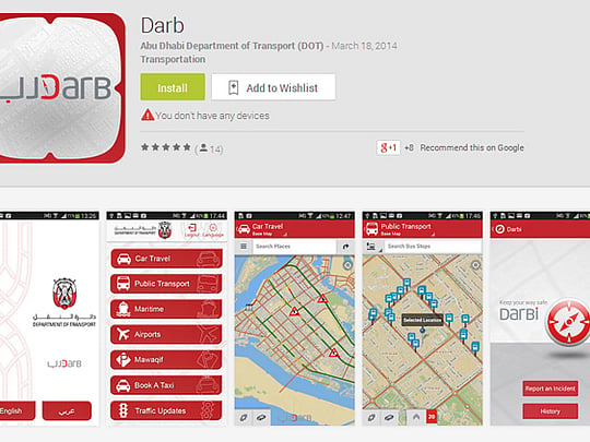 Mobile app to reduce Abu Dhabi traffic jams