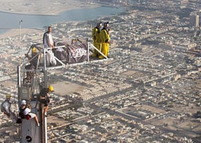 French duo sets highest base jump record from Burj Khalifa