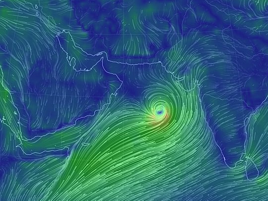 Cyclone Nanauk changes course in Arabian Sea