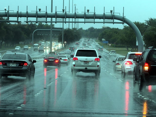 High Fall Risk Precautions Safety alert Abu Dhabi: Civil Defence urges caution during rainfall