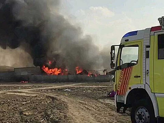Fire breaks out near Al Wathba in Abu Dhabi