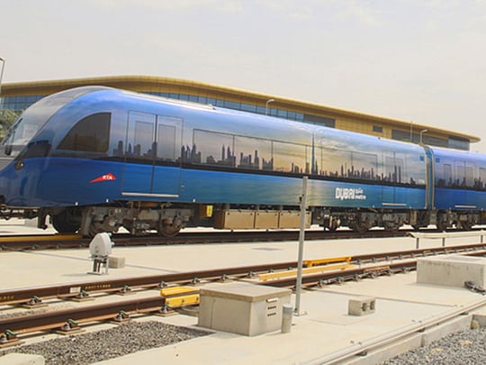 Photograph by Hamdan adorns Metro carriage