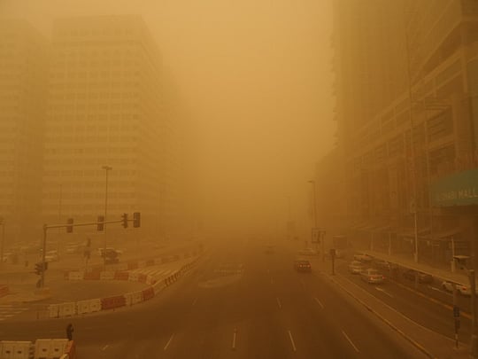 UAE woman hurt in sandstorm crash