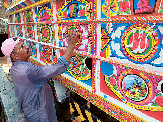Pakistani drivers deliver people, goods and politics