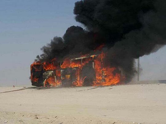 30 teachers escape as bus catches fire in Saudi Arabia