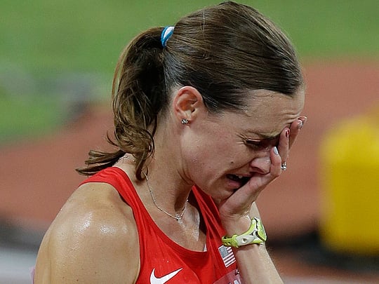 Watch Runner Molly Huddle loses world championships bronze medal as